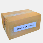 boite carton ouverte 30cm 20cm 15,5cm