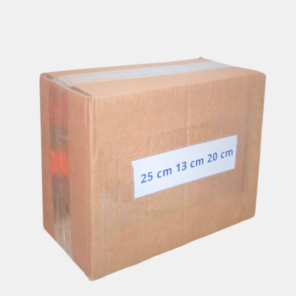 boite carton ouverte 25cm 13cm 20cm