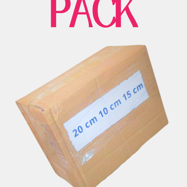 boite carton ouverte 20cm 10cm 15cm